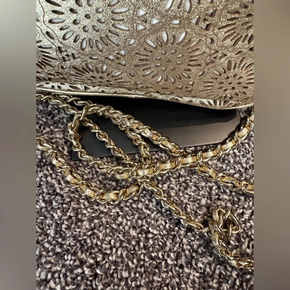 kate spade Gold Laser-Cut Crossbody Bag - Picture 12 of 12